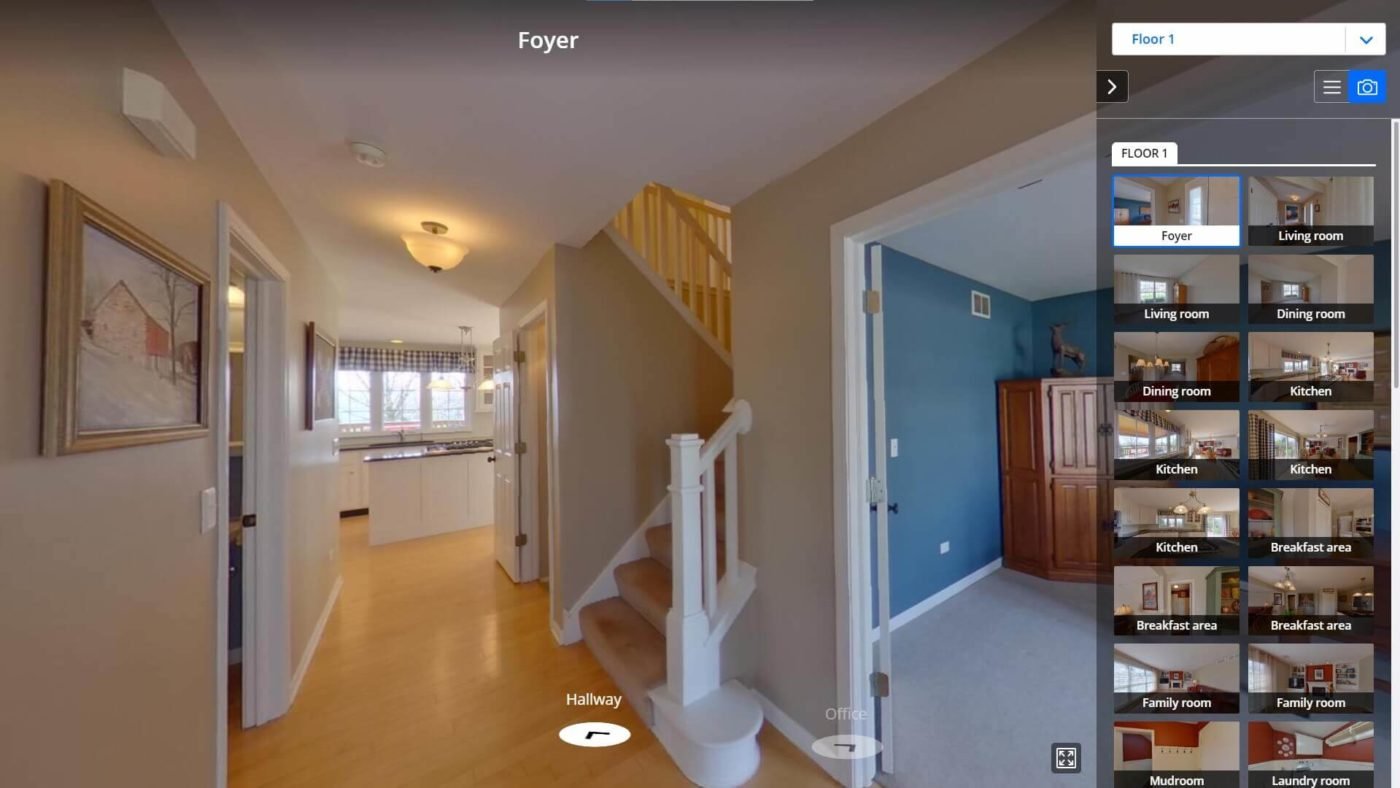 Example of a virtual Zillow 3D home tour created by a Zillow certified photographer in Chicago